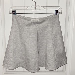 forever 21 grey mini skirt